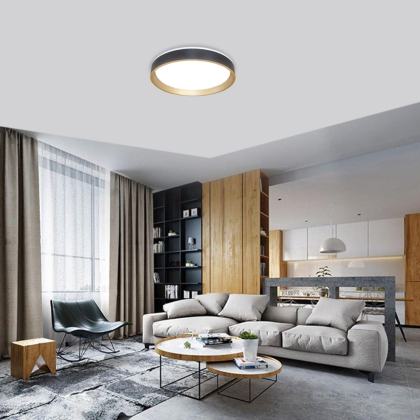 LED Світильник EUROLAMP з пультом керування Modernity Black 72W-3000-6500K, Eurolamp, LED-SL-72W-T25(black)