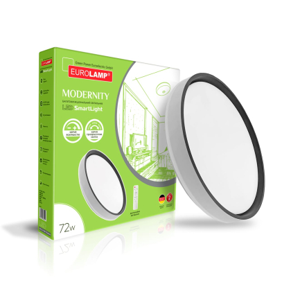 LED Світильник EUROLAMP з пультом керування Modernity White 72W-3000-6500K, Eurolamp, LED-SL-72W-T25(white)