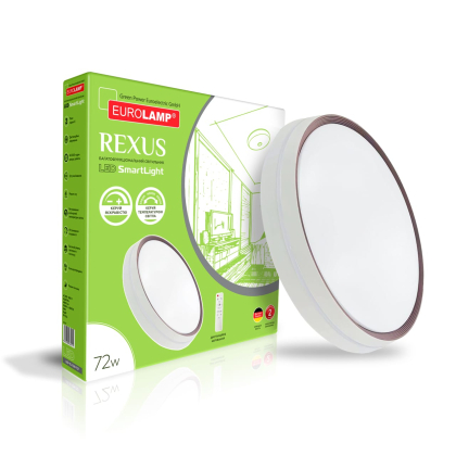 LED Світильник EUROLAMP з пультом керування Rexus 72W-3000-6500K, Eurolamp, LED-SL-72W-T27