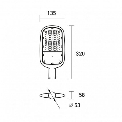 EUROLAMP LED Світильник вуличний плоский 30W 5500K, Eurolamp, LED-SLL-30w(smd)