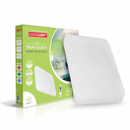 LED Світильник з пультом керування Van Gogh RGB 48W-3000-6500K EUROLAMP, Eurolamp, LED-SLS-48W-N17(RGB)