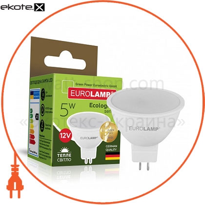 Eurolamp LED-SMD-05533(12)(T)new led лампа mr16 5w gu5.3 3000k 12v eurolamp