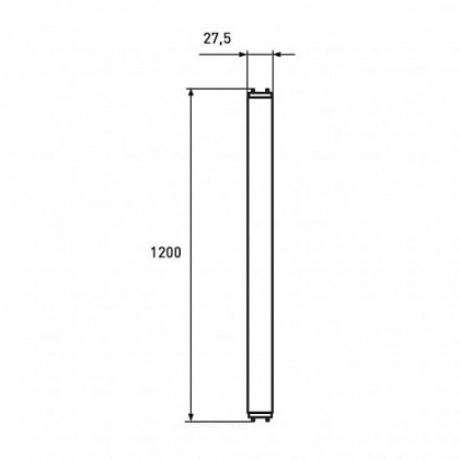 LED Лампа лінійна Т8 скло EUROLAMP 18W-6500K-140lm/W, Eurolamp, LED-T8-18W/6500(140lm/W)