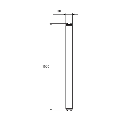 LED Лампа лінійна T8 nano EUROLAMP 24W-4000K, Eurolamp, LED-T8-24W/4000(nano)
