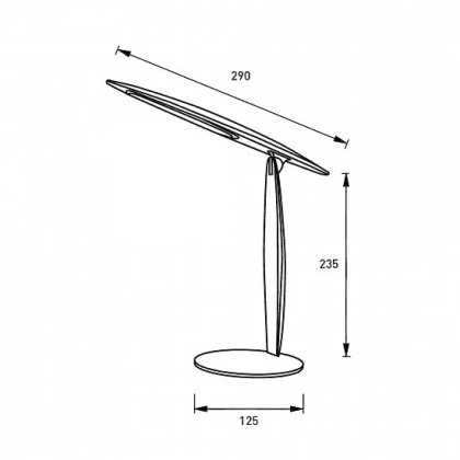 EUROLAMP LED Світильник настільний 5W 5000K сріблястий, Eurolamp, LED-TL-5W(silver)