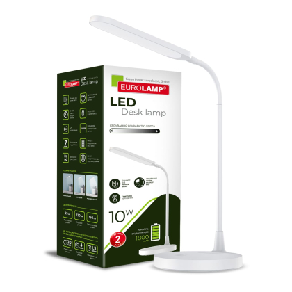 LED Світильник настільний USB+BATTERY 10W-4000K EUROLAMP, Eurolamp, LED-TLB-10W(white)