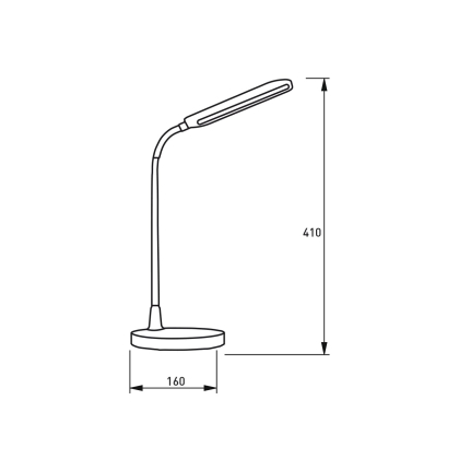 LED Світильник настільний USB+BATTERY 10W-4000K EUROLAMP, Eurolamp, LED-TLB-10W(white)