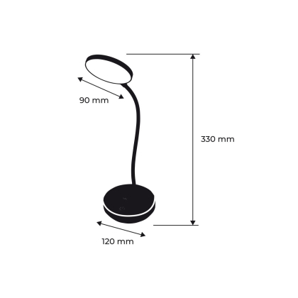 LED Світильник настільний USB+BATTERY 3W-2700-6000K EUROLAMP, Eurolamp, LED-TLB-3W(white)USB(A)