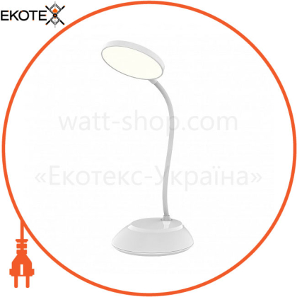 EUROLAMP LED Світильник настільний SMART 6W 2800-6500K dimmable USB+BATTERY white (60)