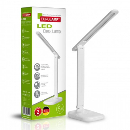 EUROLAMP LED Світильник настільний в стилі хайтек 5W 3000-5000K білий, Eurolamp, LED-TLG-1(white)