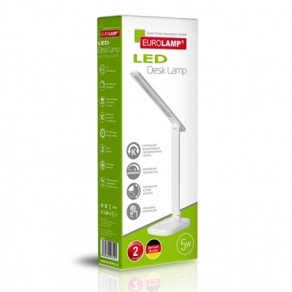 EUROLAMP LED Світильник настільний в стилі хайтек 5W 3000-5000K білий, Eurolamp, LED-TLG-1(white)