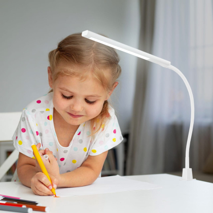 EUROLAMP LED Світильник настільний на струбцині 8W 5000K білий, Eurolamp, LED-TLS-8W(white)