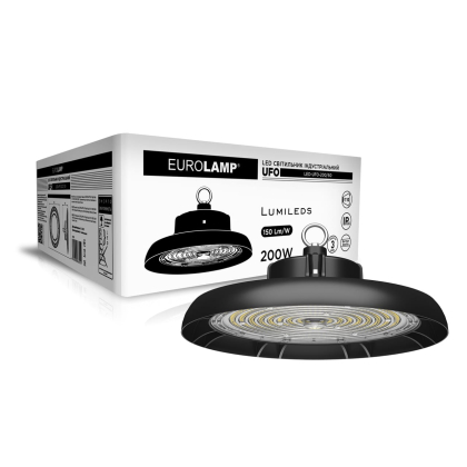 EUROLAMP LED Світильник індустріальний UFO IP65 200W 5000K, Eurolamp, LED-UFO-200/50
