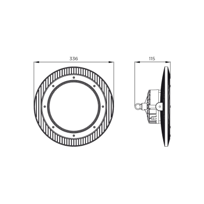 EUROLAMP LED Світильник індустріальний UFO IP65 200W 5000K, Eurolamp, LED-UFO-200/50
