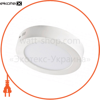 Ledex 102116 светодиодный светильник ledex, круг, накладной,  6w,  3000к тепло белый, матовое стекло, напряжение: ac100-265v, алюминий