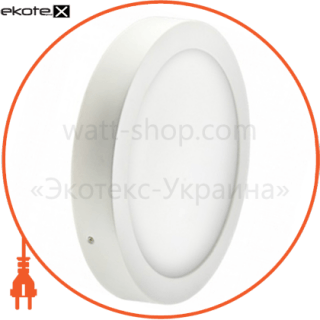 Ledex 102116 светодиодный светильник ledex, круг, накладной,  6w,  3000к тепло белый, матовое стекло, напряжение: ac100-265v, алюминий