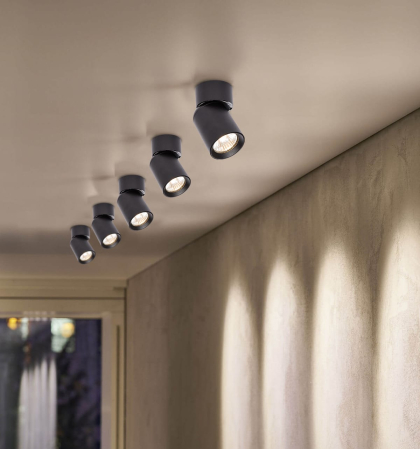 EUROLAMP Світильник спот для ламп 1*30Вт GU10 чорний, Eurolamp, LH1-LED-GU10(black)new
