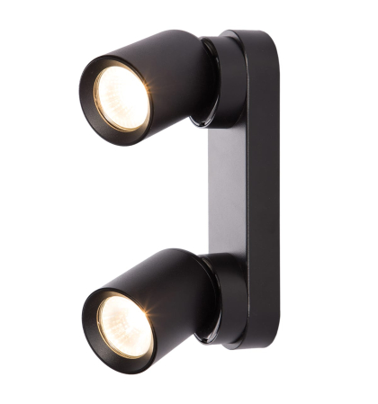 EUROLAMP Світильник спот для ламп 2*30Вт GU10 чорний, Eurolamp, LH2-LED-GU10(black)new