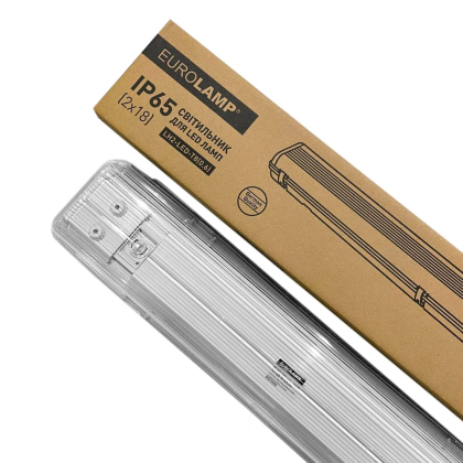 EUROLAMP Світильник для ламп LED T8x2 (0.6m), Eurolamp, LH2-LED-T8(0.6)