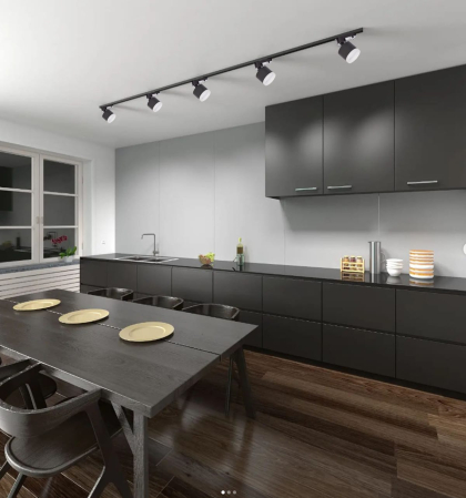 EUROLAMP Світильник трековий для ламп GX53 чорний, Eurolamp, LHT-LED-GX53(black)