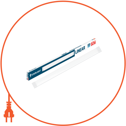 Cвітильник стельовий ENERLIGHT LINEAR 60Вт 6500К, Enerlight, LINEAR60SMD80С