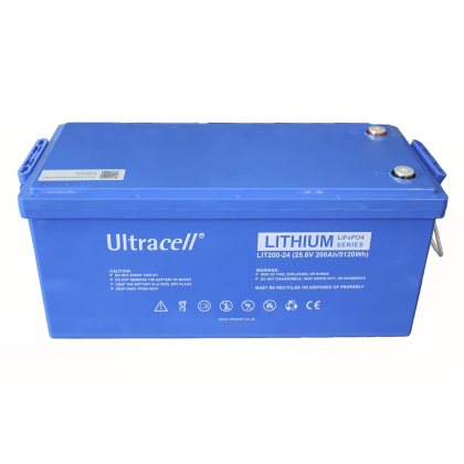 Ultracell LiFePO4 Акумулятор літій-залізо-фосфатний 25.6V 200Ah Grade A BLUETOOTH, Ultracell, LIT200-24-BLUETOOTH