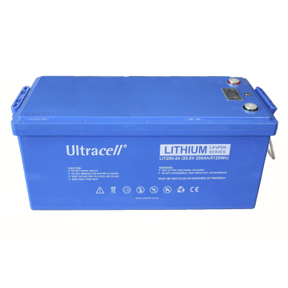 Ultracell LiFePO4 Акумулятор літій-залізо-фосфатний 25.6V 200Ah Grade A DISPLAY, Ultracell, LIT200-24-DISPLAY