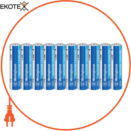 Лужна батарейка Westinghouse Standard Alkaline AAA/LR03  10шт/уп shrink