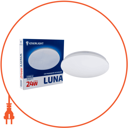 Cвітильник стельовий ENERLIGHT LUNA 24Вт 4000К, Enerlight, LUNA24SMD80N