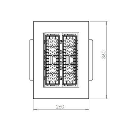 Вбудований світильник Maxus assistance Combee Petrol Proof 100W 5000K 90* GRAY, Maxus, MACPP-100W-750-BA90-GR