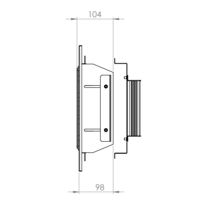 Вбудований світильник Maxus assistance Combee Petrol Proof 100W 5000K 90* GRAY, Maxus, MACPP-100W-750-BA90-GR