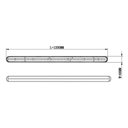 Лінійний світильник Maxus assistance LINE BASIC PL 12-365 IP65 Gray, Maxus, MALN-BSCPL-12-365-GR