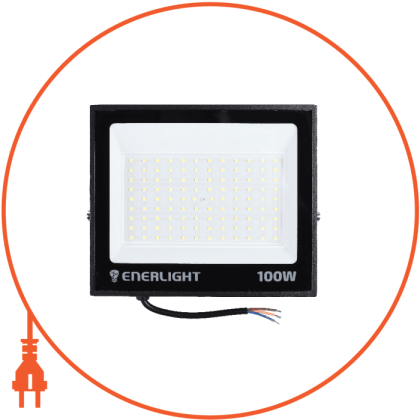 Прожектор ENERLIGHT MANGUST 100Вт 6500K, Enerlight, MANGUST100SMD80С