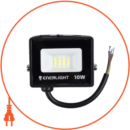 Прожектор ENERLIGHT MANGUST 10Вт 6500K, Enerlight, MANGUST10SMD80С