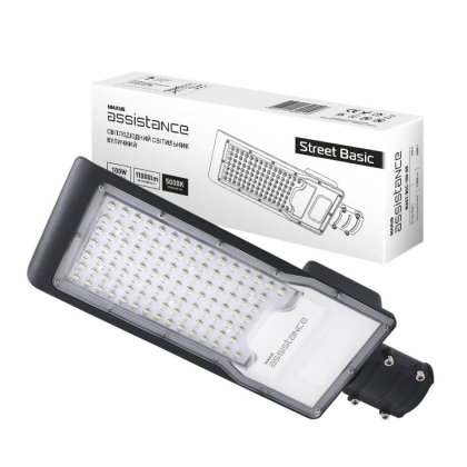 Світильник вуличний Maxus assistance Street Basic 100W 850 GR, Maxus, MAST-BSC-100-GR