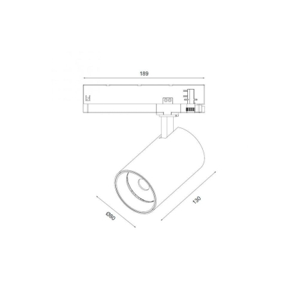 Трековий світильник Maxus assistance Track light C 28W 90CRI 4000K 24DEG 3-Phase Black, Maxus, MATLC-28940-024D3P-B