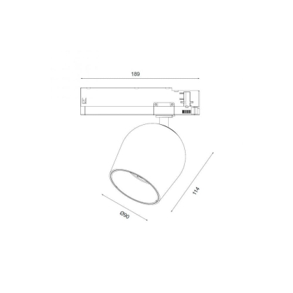 Трековий світильник Maxus assistance Track light Tulip 28W 90CRI 4000K 24DEG 3-Phase Black, Maxus, MATLT-28940-024D3P-B