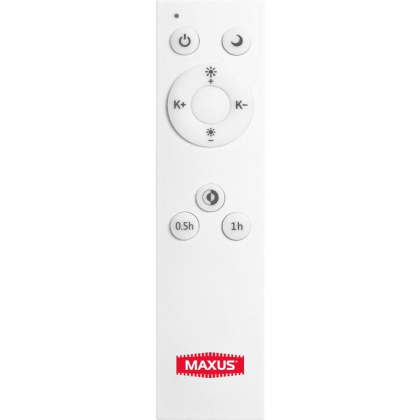 Розумний світильник MAXUS Functional 50W (пульт, діммінг, температура, таймер, нічник та ін.), Maxus, MAX-01-FNC-050-C