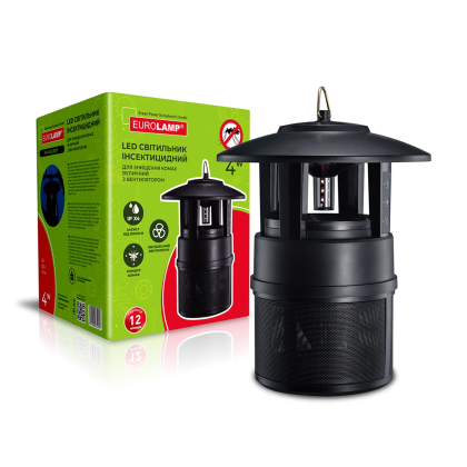 EUROLAMP Світильник для знищення комах вуличний з вентилятором 4W 12V IPX4, Eurolamp, MK-4W(LED)F