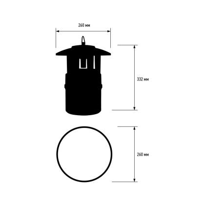 EUROLAMP Світильник для знищення комах вуличний з вентилятором 4W 12V IPX4, Eurolamp, MK-4W(LED)F