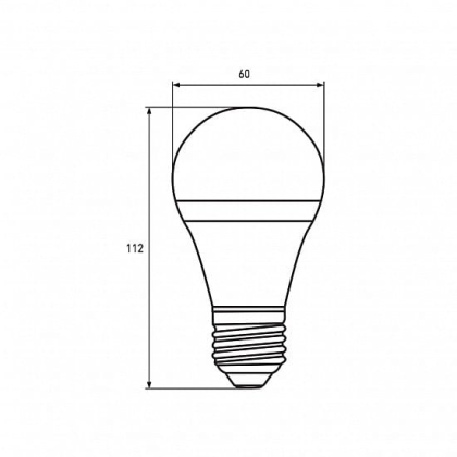 LED Лампа EUROLAMP філамент A60 8W-E27-4000K “1+1”, Eurolamp, MLP-LED-A60-08274(Amber)new