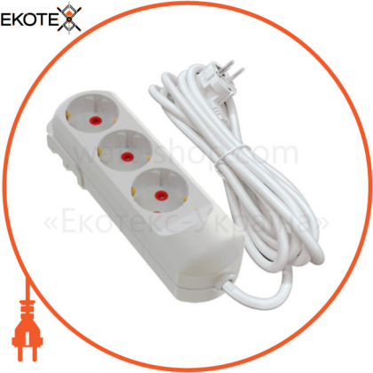 Подовжувач NEOMAX NX501302 3/2 м з заземленням, Delux, 90020971