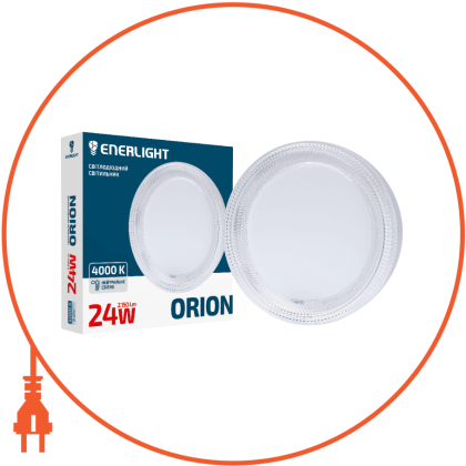 Світильник стельовий світлодіодний ENERLIGHT ORION 24Вт 4000К, Enerlight, ORION24SMD90N