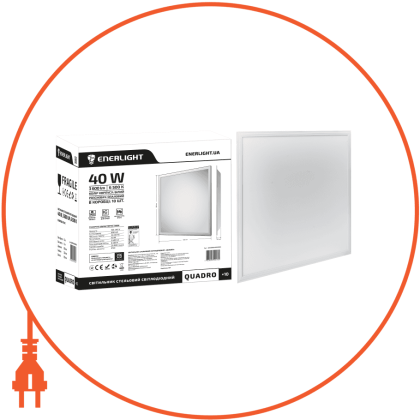 Cвітильник стельовий ENERLIGHT QUADRO 40Вт 6500К, Enerlight, QUADRO40SMD90C