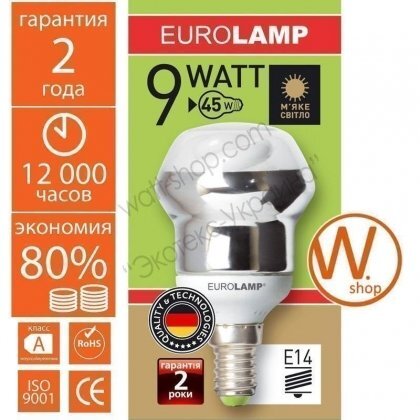 Eurolamp R5-09142 r50 9w 2700k e14
