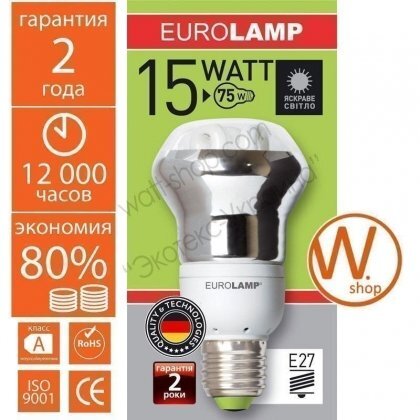 Eurolamp R6-15274 eurolamp клл r63 15w 4100k e27 (100)