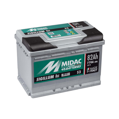 MIDAC Sigillum Акумулятор автомобільний 12V 82Ah (-/+), Ultracell, S582.031.077