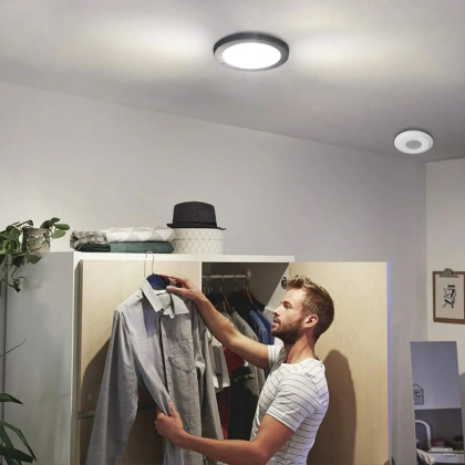 Датчик руху EUROELECTRIC стельовий 360° білий, Euroelectric, ST-05С