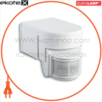 Eurolamp ST-08WWS euroelectric датчик движения &quot;куб&quot; на стену 180`, макс.12 м, ip44, (50)