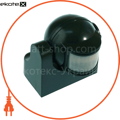 Eurolamp ST-09B BLACK euroelectric датчик движения «пуля new» черный (50)